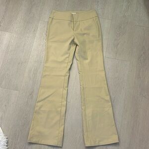 Princess Polly Low Rise Tan Boot Leg Pants